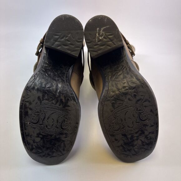 Nine West Vintage America Dorada Boots Tall Pull On Taupe Suede Leather Womens 8 - Picture 11 of 16